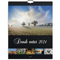 Vægkalender Mayland 0666 50, måned 2024, 29,5 x 39 cm, Dansk Natur