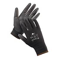 Rękawice F&F HS-04-003, czarne, rozmiar 8, 12 par