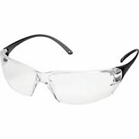Schutzbrille Deltaplus Miloin, Filtertyp 2C, transparent/schwarz,Scheibe farblos
