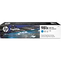 HP 981X  High Yield Cyan Ink Cartridge - (L0R09A)