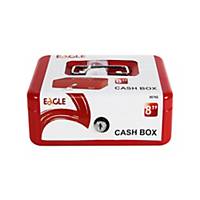 EAGLE 8878S CASH SECURITY STORAGE BOX RED