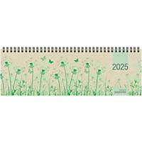 Zettler Tischquerkalender 159 Grasserie, 1 Woche auf 2 Seiten, 32 x 10,5cm, grün