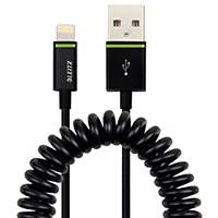 Leitz Lightning USB kabel, 100 cm, zwart