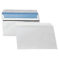 Lyreco Self Seal Envelopes C5, 136x229mm, White, Box of 500
