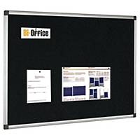 Opslagstavle Bi-Office® Maya HxB 60 x 90 cm, aluminiumsramme, sort