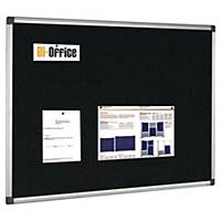 Opslagstavle Bi-Office® Maya HxB 90 x 120 cm, aluminiumsramme, sort