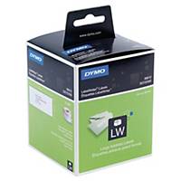 DYMO  Large Address Labels - 36 mm x 89mm,  Roll of 260 X 2