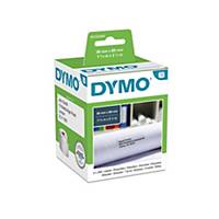Dymo LW Large Address Labels, 36mm X 89mm, Black Print On White, 2 Rolls of 260