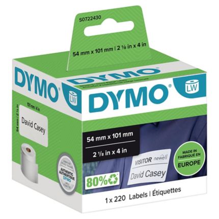 engagement Ny mening deltager Adresseetiketter Dymo LabelWriter, 54 x 101 mm, rulle a 220 etiketter