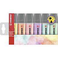 Highlighter - STABILO BOSS ORIGINAL Pastel Wallet of 6 Assorted Colours