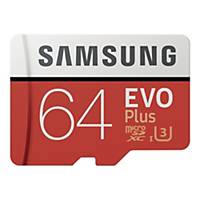 Karta pamięci microSD SAMSUNG EVO+, 64 GB, z adapterem
