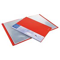 Exacompta Kreacover UpLine Opaque Polypropylene A4 Display Book, 40 Pocket Red
