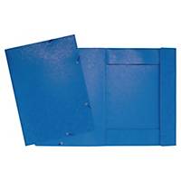 LYRECO PRESSBOARD BLUE A3 3-FLAP FILES WITH ELASTIC - PACK OF 5