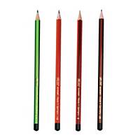 Ceruzka odolná proti lámaniu, Scolair, H, HB, B, 2B, 4 ks/bal