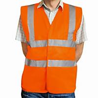 High visibility waistcoat Eskon, classe 2, type EN20471, size L, orange