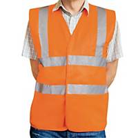 High visibility waistcoat Eskon, classe 2, type EN20471, size XL, orange