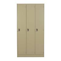 METAL PRO MET-6103N Steel Locker 3 Doors Cream
