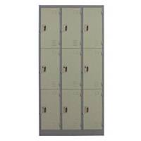 METAL PRO MET-6109N Steel Locker 9 Doors Grey