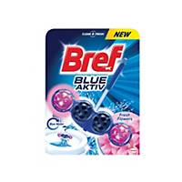 Bref Blue Aktiv akasztós WC-illatosító, virág, 50 g