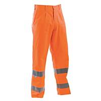 Pantaloni alta visibilità P&P Fustagno arancione tg L