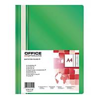 Skoroszyt OFFICE PRODUCTS, A4, PP, zielony