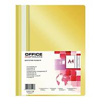 Skoroszyt OFFICE PRODUCTS A4, PP, żółty