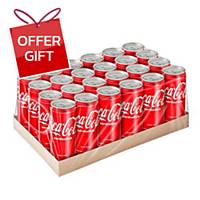 COKE Carbonated Drink 325 Millilitres Pack of 24
