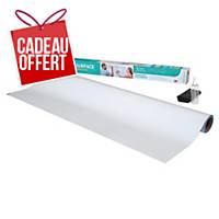 Tableau blanc adhésif Post-it Easy Erase - uni - rouleau de 121,9 x 243,8 cm