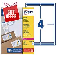 Avery L7169 laser labels Jam Free 99,1x139 - box of 400