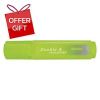 DOUBLE A FLAT HIGHLIGHTER BRIGHT YELLOW