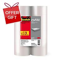 SCOTCH OPP Tape 2 inches X 43.74 yards Core 3 inches Pack of 10 Free 2 Clear