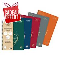Cahier spirale Clairefontaine Forever A5 - 120 pages - 90 g - quadrillé