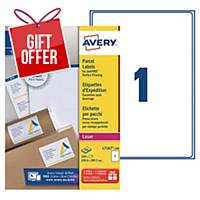 Avery L7167 laser labels Jam Free 199,6x289,1mm - box of 100
