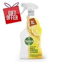 Dettol Multi Purpose Cleaner Spray, Citrus, 1 Litre