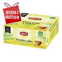 Herbata czarna LIPTON Yellow Label, 100 torebek