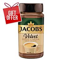 JACOBS VELVET GOLD CREMA INS.COFFEE 180G