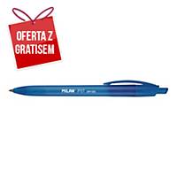Długopis automatyczny żelowy MILAN P07 Dry-Gel, niebieski