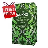 Herbata zielona PUKKA BIO Supreme Matcha, 20 kopert
