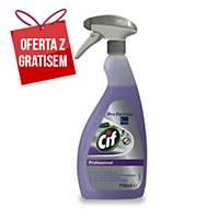 Płyn do mycia i dezynfekcji CIF Professional 2in1, spray, 750 ml