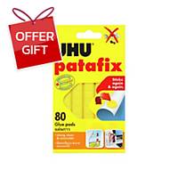UHU Patafix Adhesive Glue Tack Yellow 60G - Pack of 80