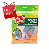 SCOTCH-BRITE Multipurpose Sponge Cloth 18X20Cm - Pack of 2