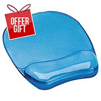 Fellowes 91141 Crystal Gel Mouse Pad And Wrist Rest
