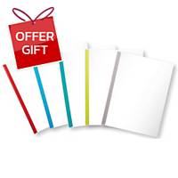 ORCA Slide Lock Folder 5mm Clear Assorted Colours - Pack of 12