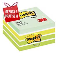 Karteczki samoprzylepne Post-it® Kostka, zielona, 76x76mm, 450 sztuk