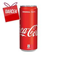 Coca-Cola plechovka 0,33 l, balenie 24 kusov