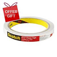 SCOTCH Double-Sided Tissue Tape 12mm X 10 Yards 3   Core