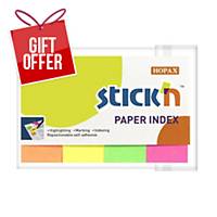 STICK N by Hopax Arrow Index, 50x20mm, 4x50 Sheets