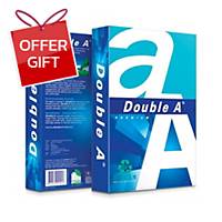 DOUBLE A PREMIUM GREEN RECYCLED PAPER A4 80G - WHITE - REAM OF 500 SHEETS