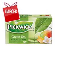 Čaj zelený Pickwick, mango a jazmín, 20 vrecúšok á 2 g