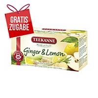 Teekanne Premium Ingwer&Zitrone Tee, 20 Beutel à 1,75 g